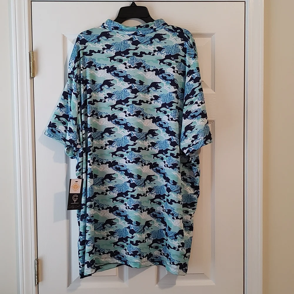 Caddy Cart Camo Polo